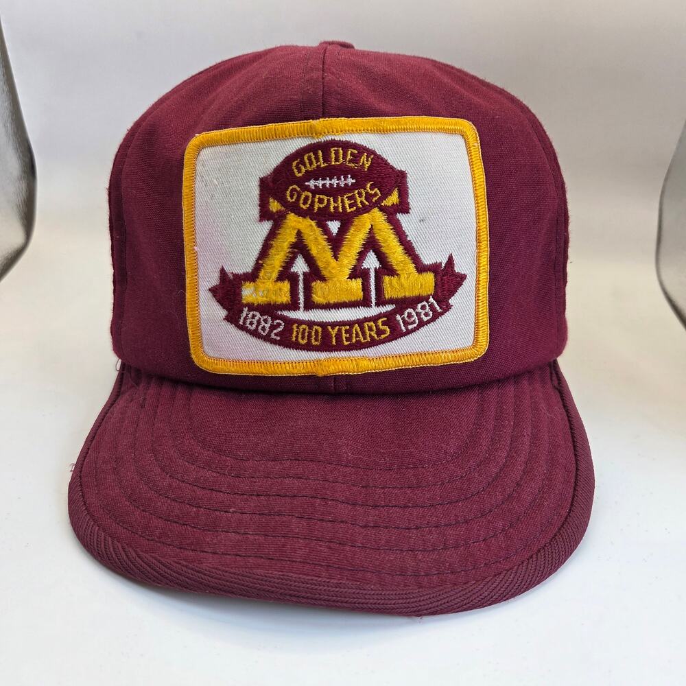 Kap King Vintage Minnesota Golden Gophers 100 Years 1981 Snapback Hat Cap L (79)